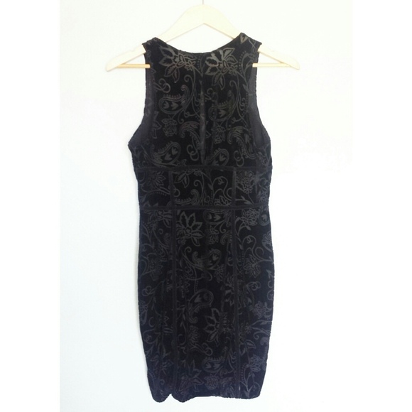 Free People Black Burnout Babe Bodycon Dre… - Picture 4 of 7